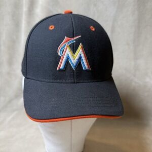 Miami Marlins Fan Favorite Logo Hat Child Youth Black‎  MLB Baseball Cap